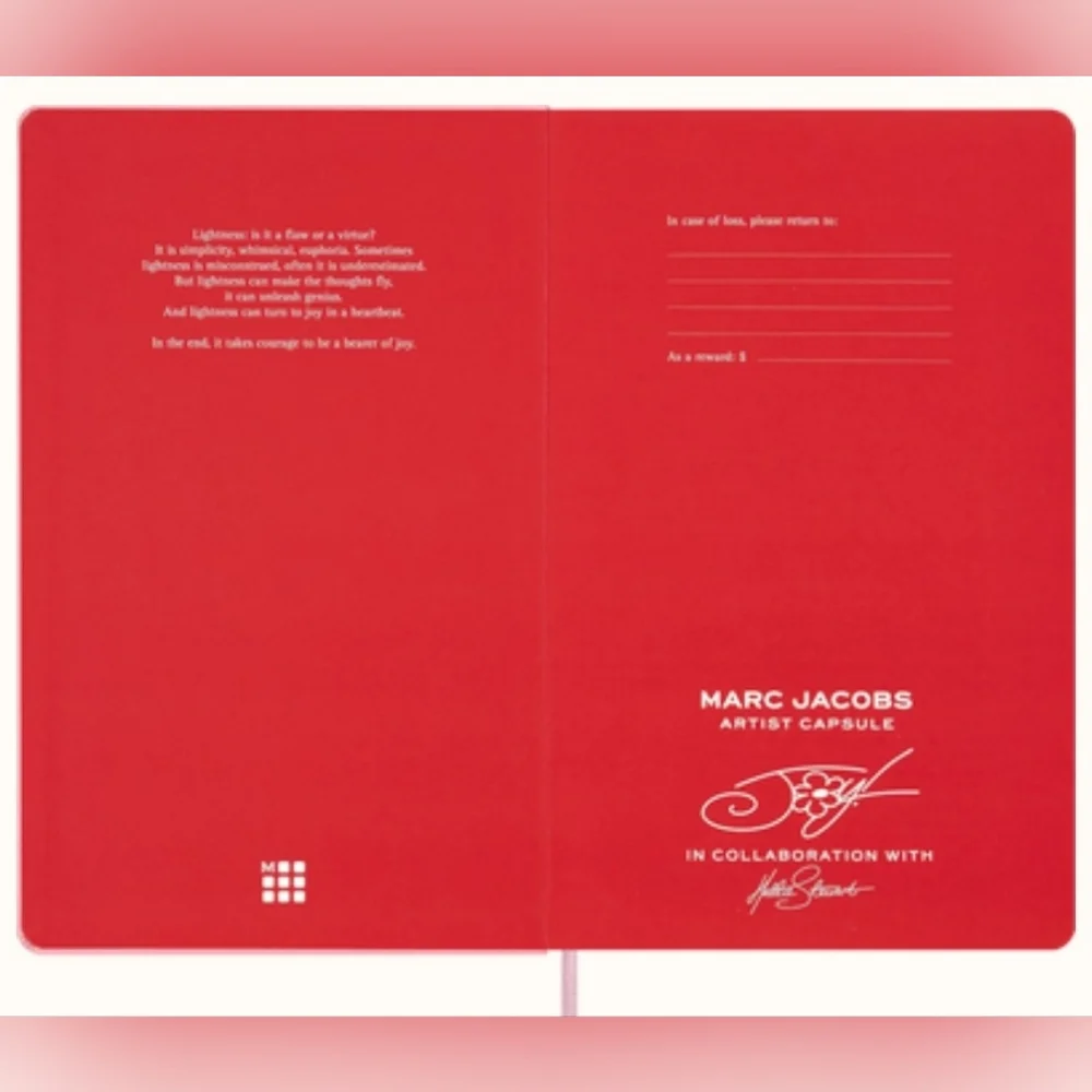 Hattie Stewart x Moleskine x Marc Jacobs Notebook + Moleskine x Peanuts Notebook